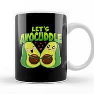 Baskı Dükkanı Let's Avocuddle Cute &amp; Funny Avocado Pun Kupa
