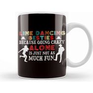 Baskı Dükkanı Line Dancing Besties Line Dancer Country Dance Western Music Kupa