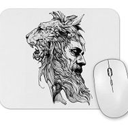Baskı Dükkanı Lion Man Mouse Pad
