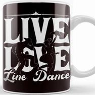 Baskı Dükkanı Live Line Dance Love Choreographer Western Country Music Kupa