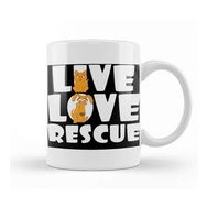Baskı Dükkanı Live Love Rescue Retro Vintage Kupa