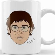 Baskı Dükkanı Louis Theroux Caricature Face Kupa