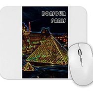 Baskı Dükkanı Louvre Cinza Mouse Pad
