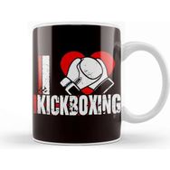 Baskı Dükkanı Love Kickboxing Kickboxer Fighting Mma Martial Arts Sports Kupa
