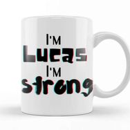 Baskı Dükkanı Lucas Name Custom Design Gift Baby Gift For Him Kupa