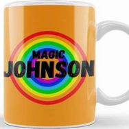 Baskı Dükkanı Magic Johnson Basketball Gifts Vintage Retro Rainbow Quotes For Boys And Dad Kupa