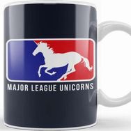 Baskı Dükkanı Major League Unicorns Baseball Mix Kupa