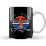 Baskı Dükkanı Man Social Distancing Champion Kupa