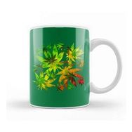 Baskı Dükkanı Marijuana Cannabis Leaves Pattern Kupa
