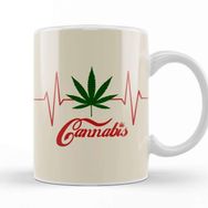 Baskı Dükkanı Marijuana Leaves Cannabis Kupa