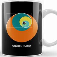 Baskı Dükkanı Maths and Science Golden Ratio Fibonacci Circle Kupa