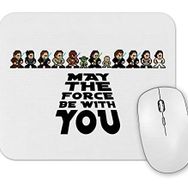 Baskı Dükkanı May the Force Be With You 8 Bits Mouse Pad