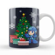 Baskı Dükkanı Mega Man Around the Christmas Tree Kupa