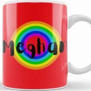 Baskı Dükkanı Meghan, Duchess of Sussex Retro Rainbow Style Kupa