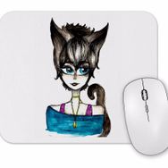 Baskı Dükkanı Menina Gata Mouse Pad
