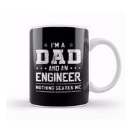Baskı Dükkanı Mens Dad and Engineer Funny Fathers Gift Ideas 02 Kupa