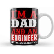 Baskı Dükkanı Mens Dad and Engineer Funny Fathers Gift Ideas 06 Kupa