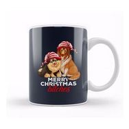 Baskı Dükkanı Merry Christmas Bitches Dog Kupa