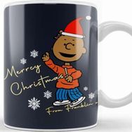 Baskı Dükkanı Merry Christmas From Franklin Peanuts Kupa