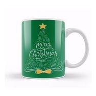Baskı Dükkanı Merry Christmas Sketch Tree Kupa