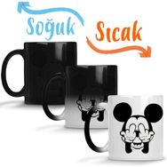 Baskı Dükkanı Mickey 07 Sihirli Porselen Kupa