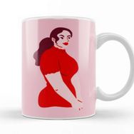 Baskı Dükkanı Modern Cute Woman Kupa