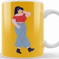 Baskı Dükkanı Modern Woman Kupa