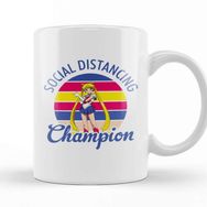 Baskı Dükkanı Moon Social Distancing Champion Kupa