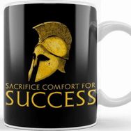 Baskı Dükkanı Motivational Inspiring Stoic Mindset Sacrifice Comfort Kupa
