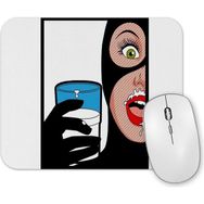 Baskı Dükkanı Mulher Gato Mouse Pad
