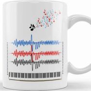 Baskı Dükkanı Musician Music Piano Kupa