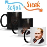 Baskı Dükkanı Mustafa Kemal Atatürk 03 Sihirli Porselen Kupa