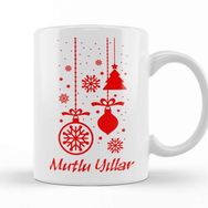 Baskı Dükkanı Mutlu Yıllar Yazısı Kupa