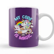 Baskı Dükkanı My Code Is Magic Unicorn Computer Programmer Coder Kupa