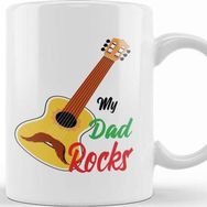 Baskı Dükkanı My Dad Rocks And Guitar Kupa