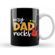 Baskı Dükkanı My Dad Rocks Happy Fathers Day Funny Dad Gifts For Birthday Kupa