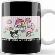 Baskı Dükkanı My Melody And Kuromi Rollin With My Homebodies Kupa