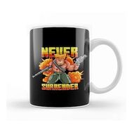 Baskı Dükkanı Never Surrender Soldier Pixel Art Kupa