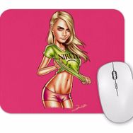 Baskı Dükkanı Nirvana Cara Delevingne Mouse Pad