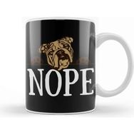 Baskı Dükkanı Nope Lazy English Bulldog Dog Lover Gift 01 Kupa