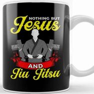 Baskı Dükkanı Nothing But Jesus And Jiu Jitsu Bjj Jiu Jitsu Kupa
