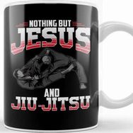 Baskı Dükkanı Nothing But Jesus And Jiu Jitsu Mixed Martial Arts Kupa