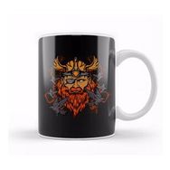 Baskı Dükkanı Odin The Norse Mythology Viking God &amp; His Ravens Kupa