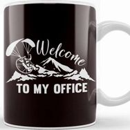 Baskı Dükkanı Office Sky Paramotor Paraglider Ppg Paramotoring Parachuting Kupa