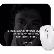 Baskı Dükkanı Oğuz Atay Söz 07 Mouse Pad