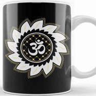 Baskı Dükkanı Ohm Symbol Yoga Ohm Indian Design Kupa