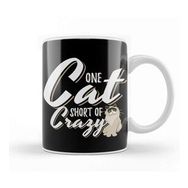 Baskı Dükkanı One Cat Short of Crazy Kupa
