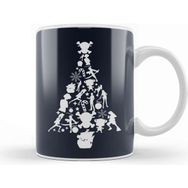 Baskı Dükkanı One Piece Christmas Tree Silhouette Kupa
