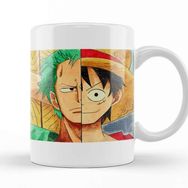 Baskı Dükkanı One Piece Luffy And Zoro's Faces Kupa