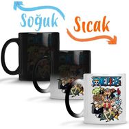 Baskı Dükkanı One Piecemonkey D Luffy Roronoa Zoro Nico Robin Sihirli Porselen Kupa